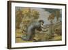 Psyche at the Stream-Edward Calvert-Framed Giclee Print