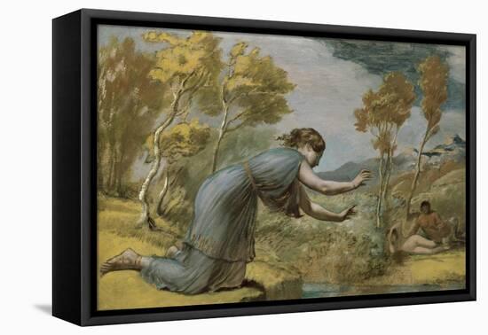 Psyche at the Stream-Edward Calvert-Framed Stretched Canvas