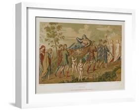 Psyche Carried Aloft on a Stretcher-null-Framed Giclee Print