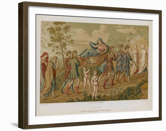 Psyche Carried Aloft on a Stretcher-null-Framed Giclee Print