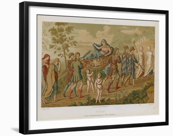 Psyche Carried Aloft on a Stretcher-null-Framed Giclee Print