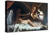 Psyche Discovers Cupid-Giuseppe Maria Crespi-Stretched Canvas