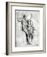 Psyche Presenting Venus with Water from the Styx, 1517-Raphael-Framed Giclee Print