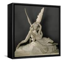 Psyché ranimée par le baiser de l'Amour-Antonio Canova-Framed Stretched Canvas