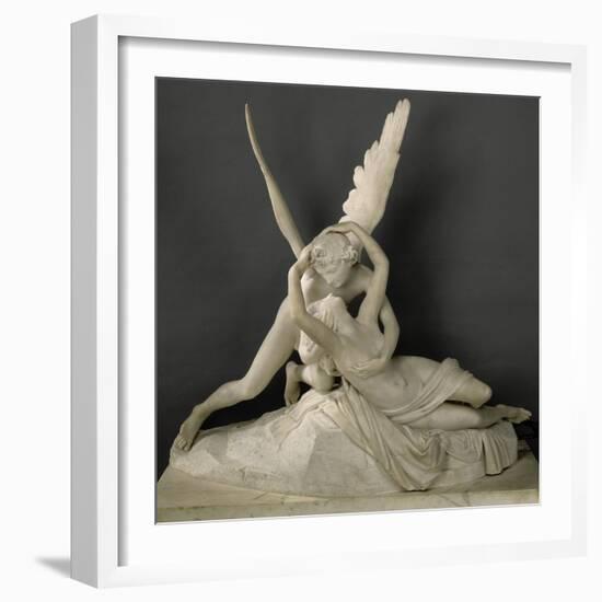 Psyché ranimée par le baiser de l'Amour-Antonio Canova-Framed Giclee Print