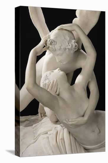 Psyché ranimée par le baiser de l'Amour-Antonio Canova-Stretched Canvas