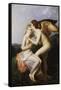 Psyche Receives First Kiss from Cupid-Francois Gerard-Framed Stretched Canvas