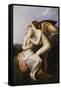 Psyche Receives First Kiss from Cupid-Francois Gerard-Framed Stretched Canvas