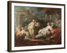 Psyche Showing Her Sisters Her Gifts from Cupid, 1753-Jean-Honoré Fragonard-Framed Giclee Print