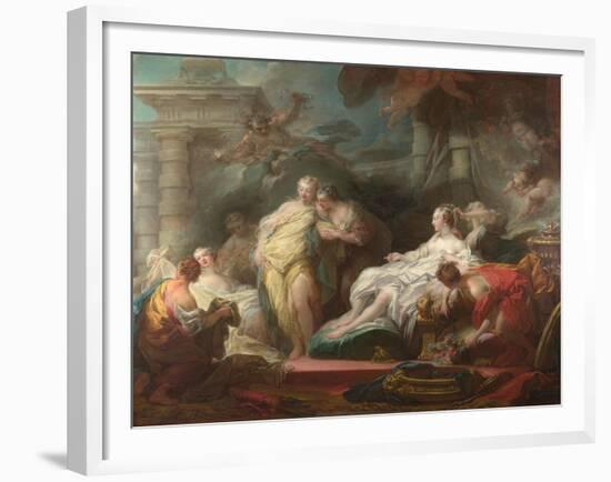 Psyche Showing Her Sisters Her Gifts from Cupid, 1753-Jean-Honoré Fragonard-Framed Giclee Print