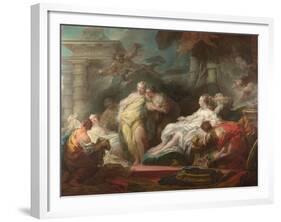 Psyche Showing Her Sisters Her Gifts from Cupid, 1753-Jean-Honoré Fragonard-Framed Giclee Print