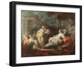 Psyche Showing Her Sisters Her Gifts from Cupid, 1753-Jean-Honoré Fragonard-Framed Giclee Print