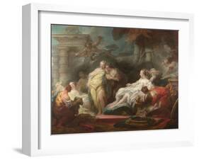 Psyche Showing Her Sisters Her Gifts from Cupid, 1753-Jean-Honoré Fragonard-Framed Giclee Print