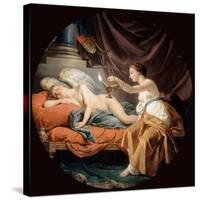 Psyche Surprising Sleeping Cupid-Louis-Jean-François Lagrenée-Stretched Canvas