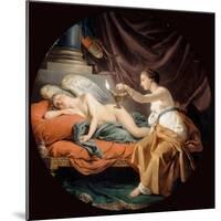 Psyche Surprising Sleeping Cupid-Louis-Jean-François Lagrenée-Mounted Giclee Print