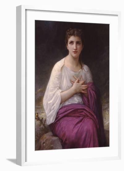 Psyche-William Adolphe Bouguereau-Framed Art Print