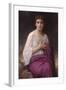 Psyche-William Adolphe Bouguereau-Framed Art Print