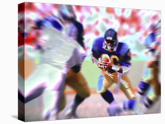 Psychedelic Football-null-Stretched Canvas