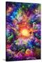 Psychedelic Jungle Sunset-null-Stretched Canvas