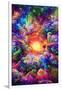 Psychedelic Jungle Sunset-null-Framed Art Print