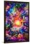 Psychedelic Jungle Sunset-null-Framed Art Print