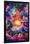 Psychedelic Jungle Sunset-null-Framed Art Print