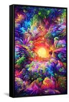 Psychedelic Jungle Sunset-null-Framed Stretched Canvas