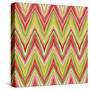 Psychedelic Linear Zig Zag Pattern-tukkki-Stretched Canvas