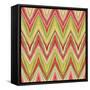 Psychedelic Linear Zig Zag Pattern-tukkki-Framed Stretched Canvas