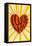 Psychedelic Love You Heart-null-Framed Stretched Canvas