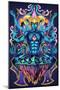 Psychedelic Meditating God-FlyLand Designs-Mounted Giclee Print