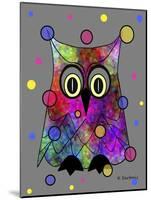 Psychedelic Owl-Sartoris ART-Mounted Giclee Print