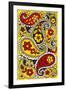 Psychedelic Paisleys, Yellow and Red-null-Framed Art Print