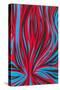 Psychedelic Pattern of Red and Blue-null-Stretched Canvas