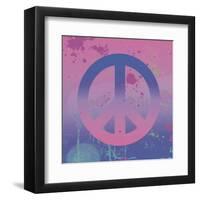 Psychedelic Peace-Erin Clark-Framed Art Print