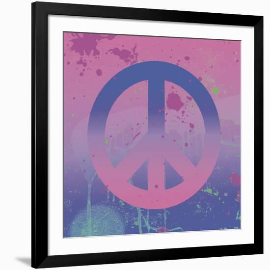 Psychedelic Peace-Erin Clark-Framed Art Print