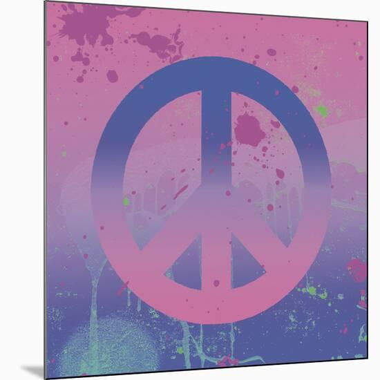Psychedelic Peace-Erin Clark-Mounted Art Print