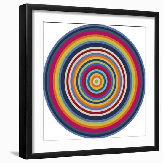 Psychedelic Swirl-Archie Stone-Framed Giclee Print