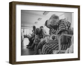 Psychiatric Patients in a Hospital Ward-Carl Mydans-Framed Photographic Print