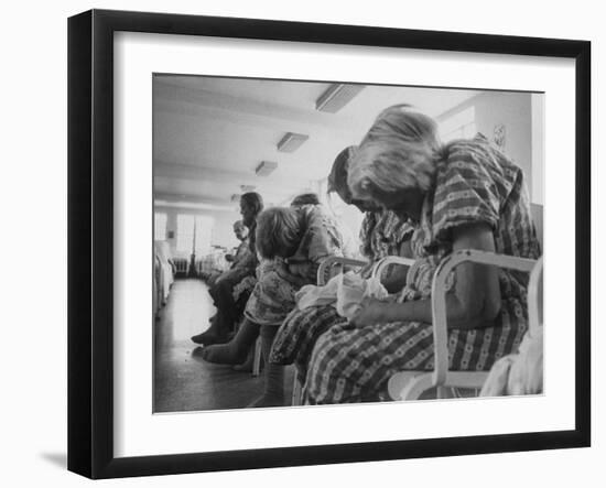 Psychiatric Patients in a Hospital Ward-Carl Mydans-Framed Photographic Print