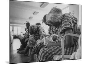 Psychiatric Patients in a Hospital Ward-Carl Mydans-Mounted Photographic Print