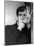 PSYCHO, 1960 directed by ALFRED HITCHCOCK Anthony Perkins (b/w photo)-null-Mounted Photo