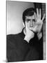 PSYCHO, 1960 directed by ALFRED HITCHCOCK Anthony Perkins (b/w photo)-null-Mounted Photo