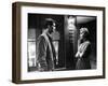 PSYCHO, 1960 directed by ALFRED HITCHCOCK Anthony Perkins / Janet Leigh (b/w photo)-null-Framed Photo