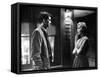 PSYCHO, 1960 directed by ALFRED HITCHCOCK Anthony Perkins / Janet Leigh (b/w photo)-null-Framed Stretched Canvas