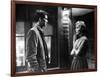 PSYCHO, 1960 directed by ALFRED HITCHCOCK Anthony Perkins / Janet Leigh (b/w photo)-null-Framed Photo