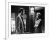 PSYCHO, 1960 directed by ALFRED HITCHCOCK Anthony Perkins / Janet Leigh (b/w photo)-null-Framed Photo