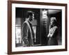 PSYCHO, 1960 directed by ALFRED HITCHCOCK Anthony Perkins / Janet Leigh (b/w photo)-null-Framed Photo