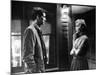 PSYCHO, 1960 directed by ALFRED HITCHCOCK Anthony Perkins / Janet Leigh (b/w photo)-null-Mounted Photo