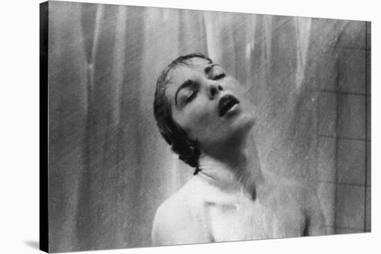 PSYCHO, 1960 directed by ALFRED HITCHCOCK Janet Leigh (b/w photo)-null-Stretched Canvas